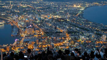 ４．函館山の夜景（２）日没後.jpg